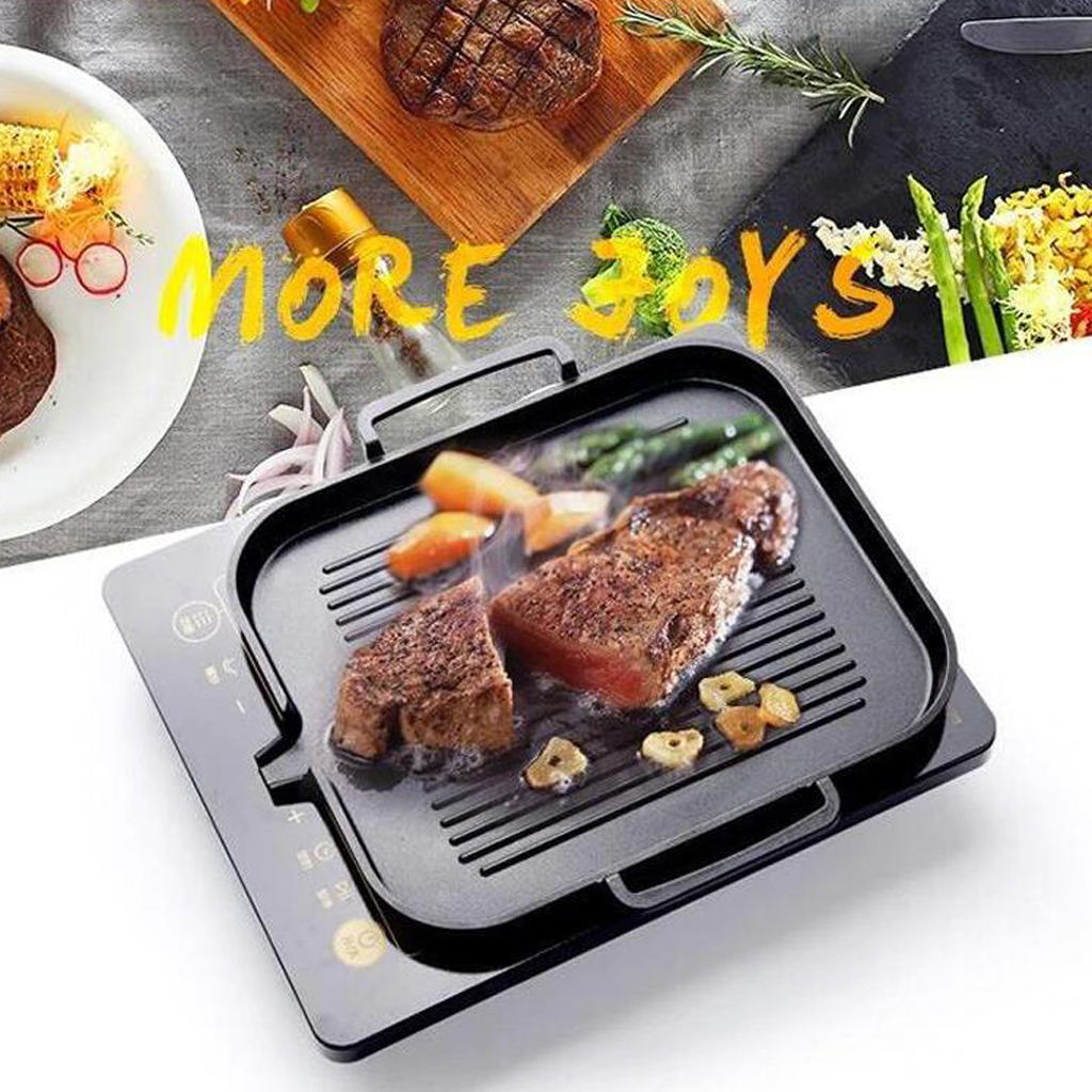 Kitchen Non-Stick Cooking Grill Pan Frying Pan Aluminum Alloy BBQ Grill Pan