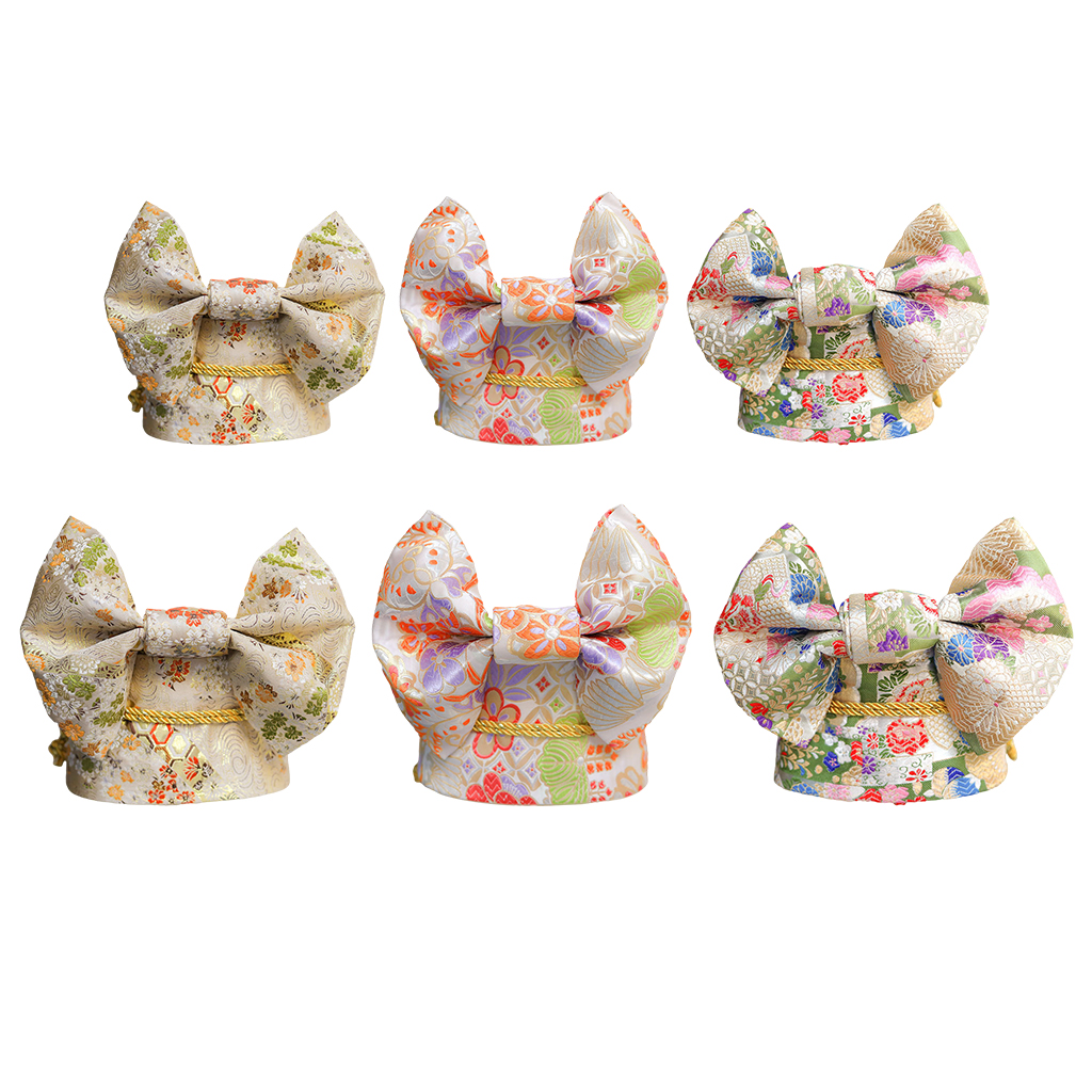 Japanese Kimono Obi Floral Elegant Pre-Tied Bow Waist Belt Ladies Geisha Bowknot Jacquard Yukata Robe Setting Sash Costume Accs