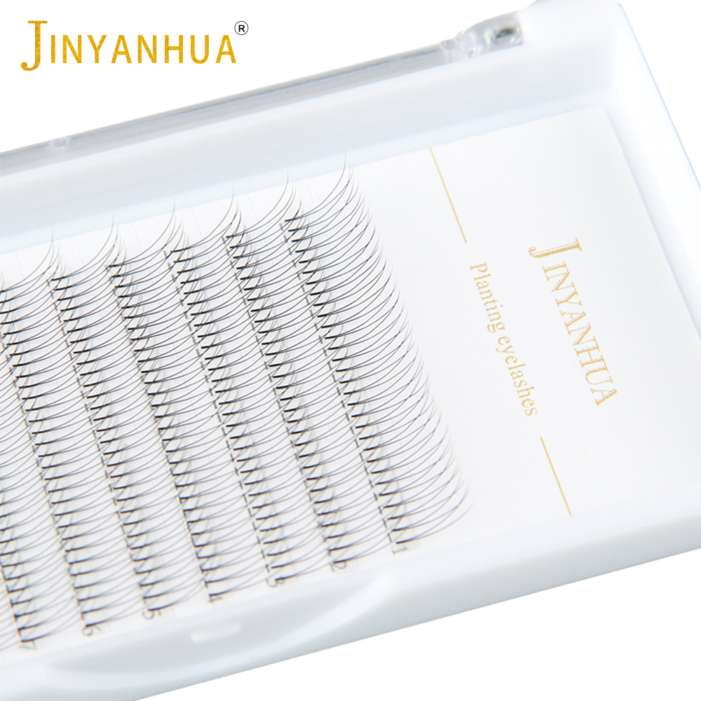 Best of JINYANHUA 2d 3d Soft Natural Mink Eyelashes 3 / 12row Handmade Premade Volume Fans Eyelash Extension Maquillage Femme False Lashes Reviews & Tips