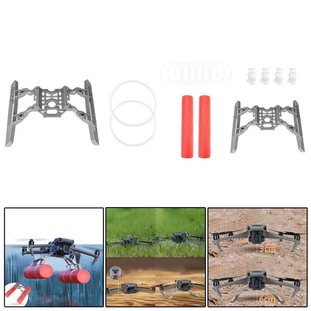 Heightened Landing Gear Floating Support Stand Leg Extension Guard Foldable Extended Landing Gear Leg for DJI Mavic 3 RC Drone