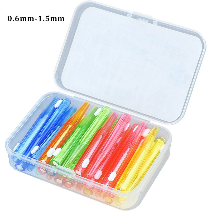 Best of 60pcs / box Toothpick Dental Interdental Brush 0.6-1.5mm Cleaning Between Teeth Oral Care Orthodontic Brush I Shape Tooth Floss Reviews & Tips - Image 2