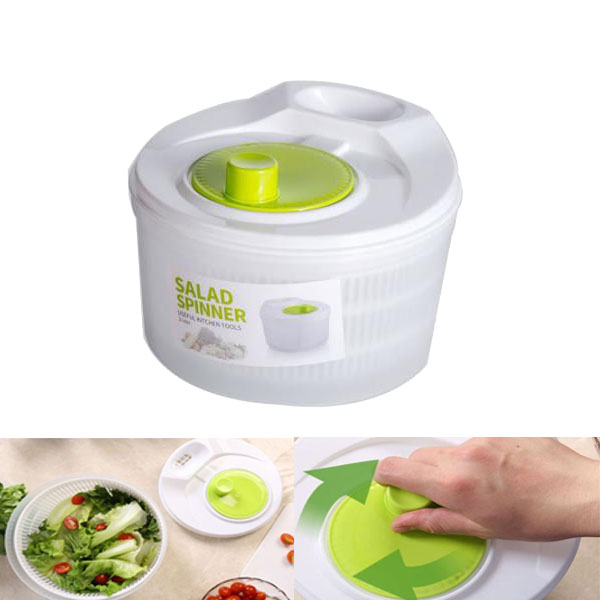 1pc 5L Salad Spinner Vegetable Washer BPA Free and Quick Dry Anti-Wobble Tech Shaker