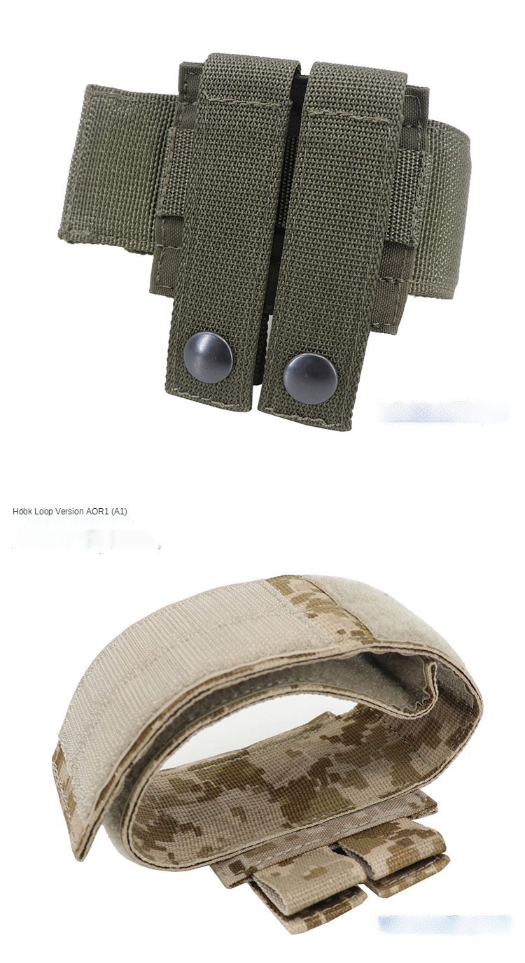 Fester Gurthalter Taktischer Verband Molle-Haltegurt Inklusive Geflochtene & Klettverschluss-Version Werkzeugring Outdoor Kampf Jagd – Detail 7