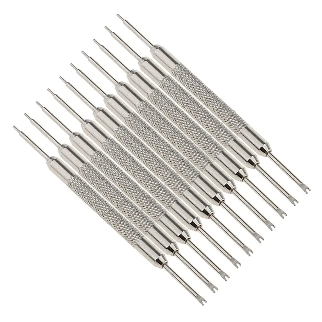 10pcs Watch Band Double-End Spring Bar Case Opener Pin Remover Repair Tool