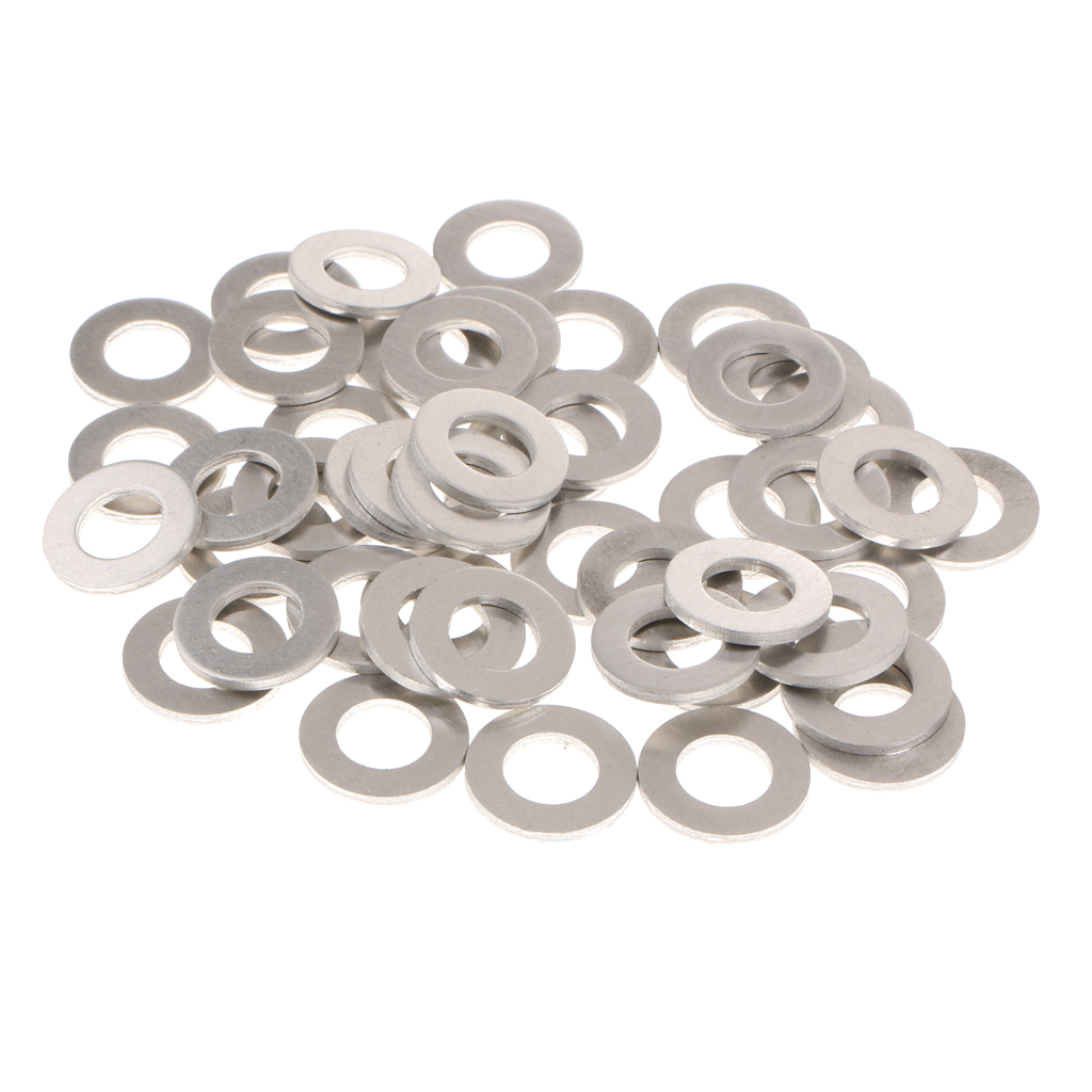 50x Aluminum Oil Drain Plug Gasket Washers for Toyota, Replacement for The Part