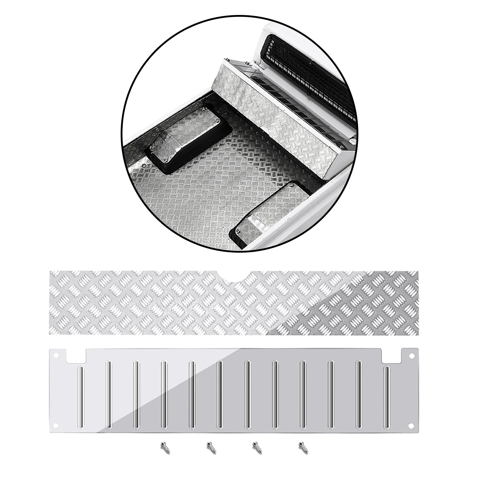 Metal Tool Box Decorative Sheet Plates Fits WPL C14 C24 RC Crawler Car Parts