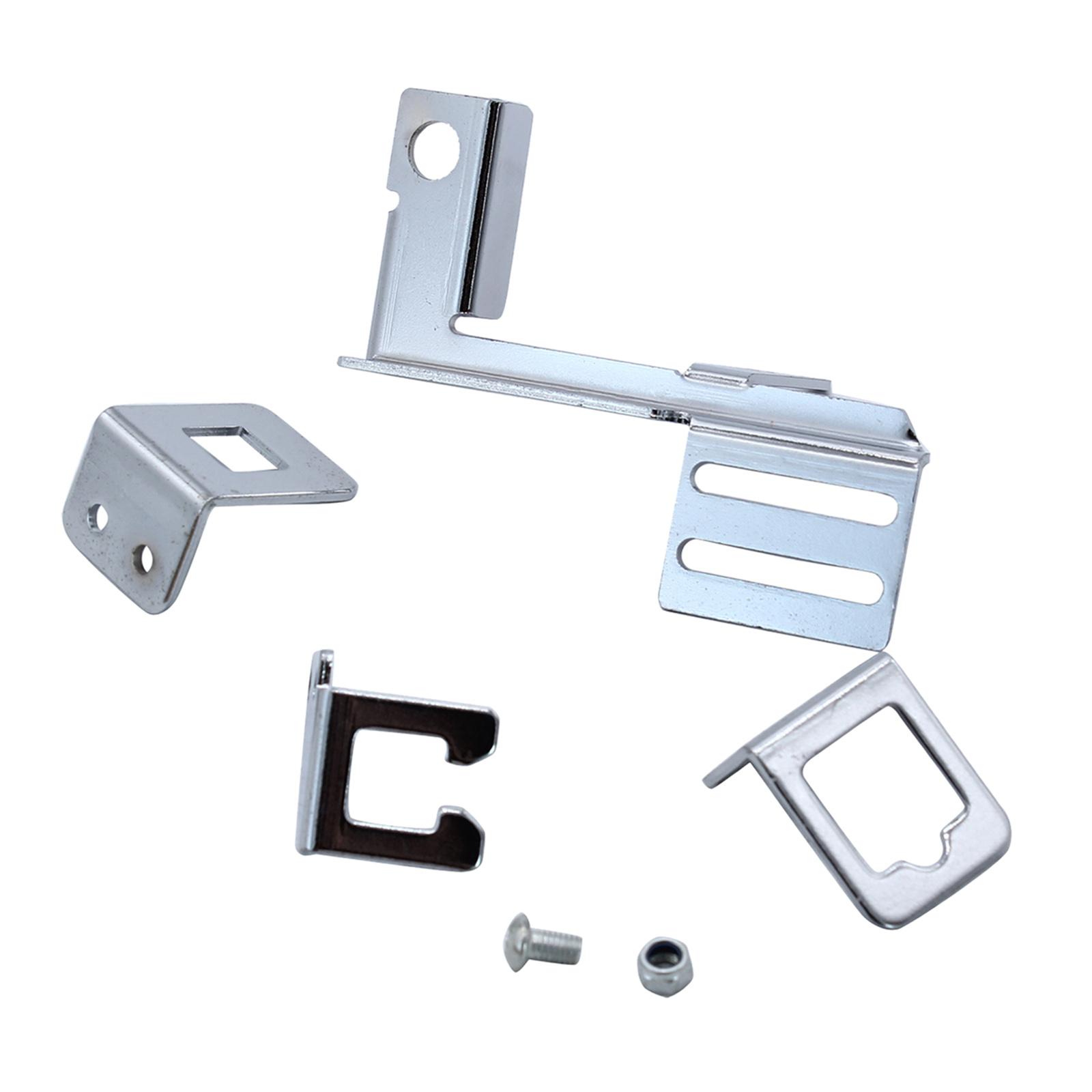 Auto Chrome Throttle Cable Kickdown Bracket Transmissions Kick Down Replacement for Chevy Sbc Holley Car Accessories