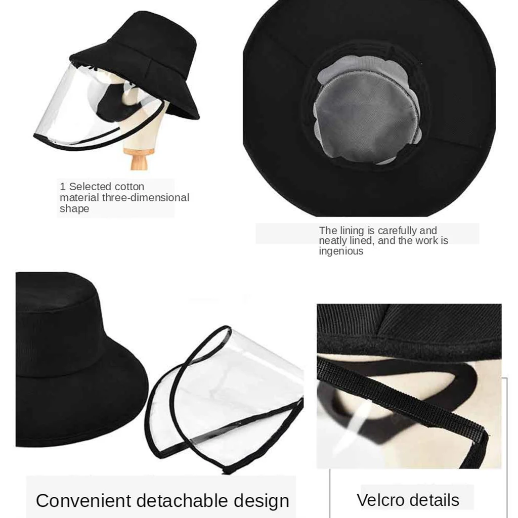  Fishing Hat Bucket Hat with Face Protective Waterproof Dustproof Fish Cap for Women Men 