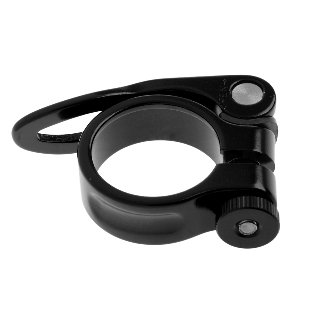 Portable 31.8mm Quick Release Seat Post Clamp Tube Clip, Fixed Gear Bike Seatpost Clamp - Choice colors