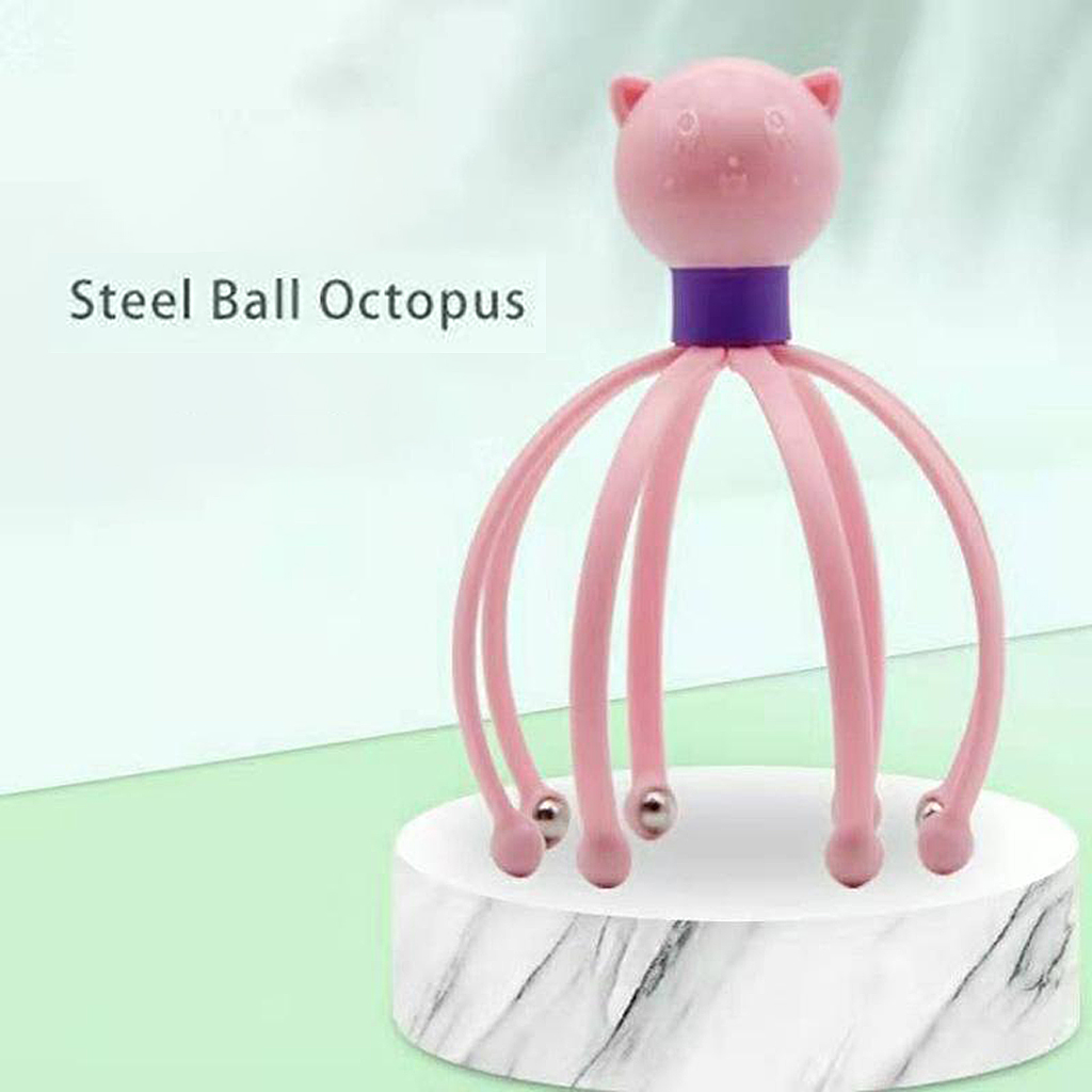Scalp Massagers Rejuvenating Head No Hair Pulling Wires for Deep Relaxation Head Neck Massager Octopus Scalp Stress Relax 