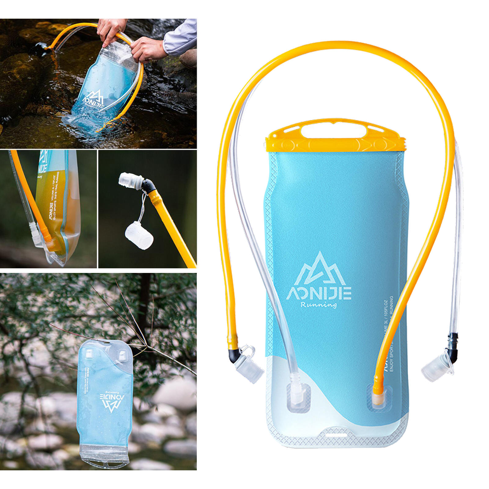 Dual Hydration Bladder, Replacement Reservoir for Most Backpacks, Carry Water and Electrolytes