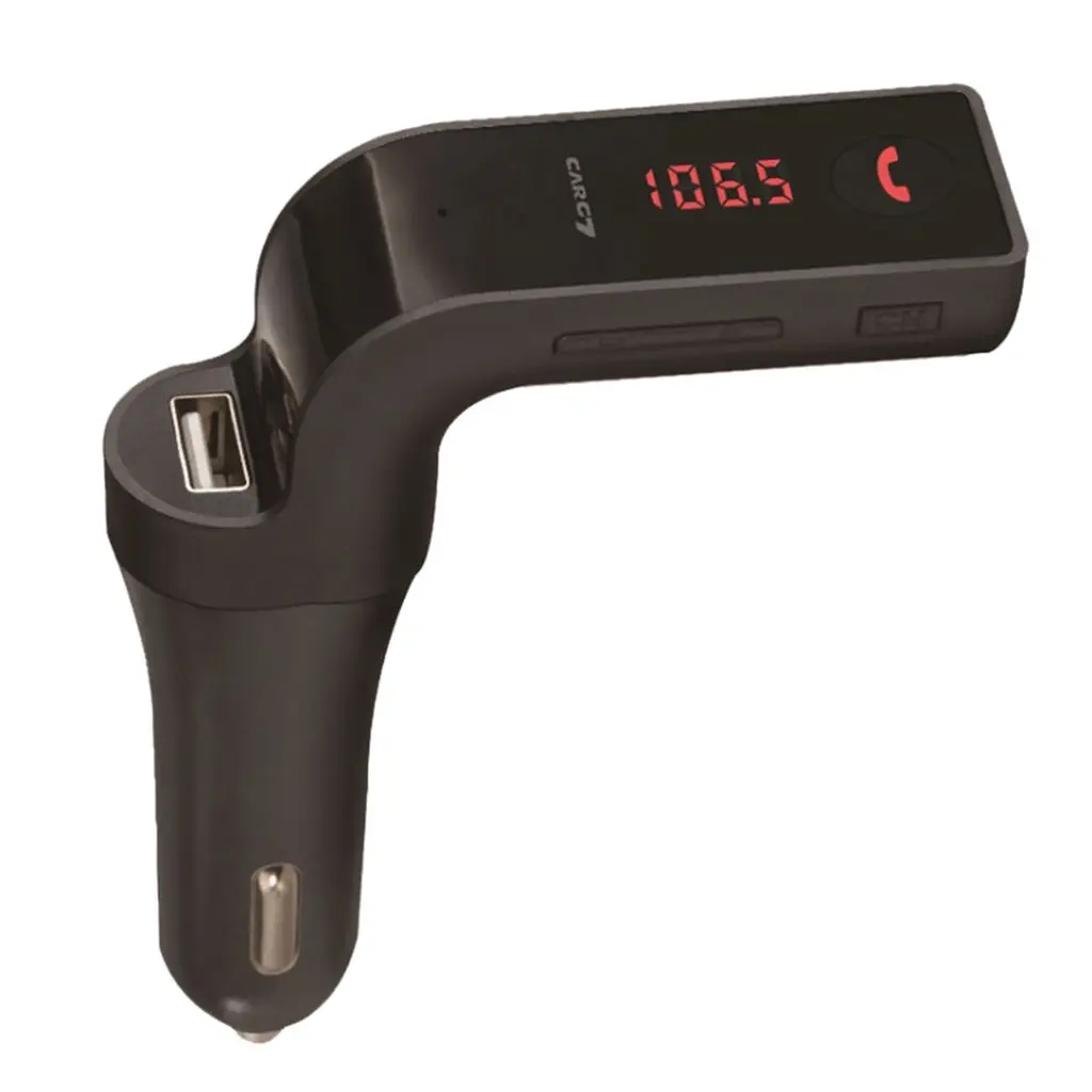 Car G7 Bluetooth FM Transmitter  Wireless Hands Free Modulator  Gold