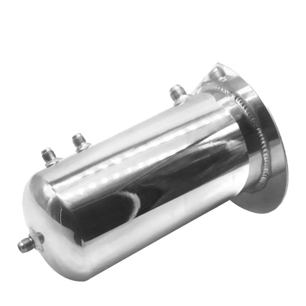 2.5L Car Engine Modified Oil Catch Breather Reservoir Tank Stainless Steel