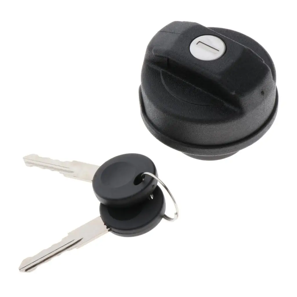 65mm Plastic Car Locking Fuel Cap w/ Keys Car Accessories Black suits for VW