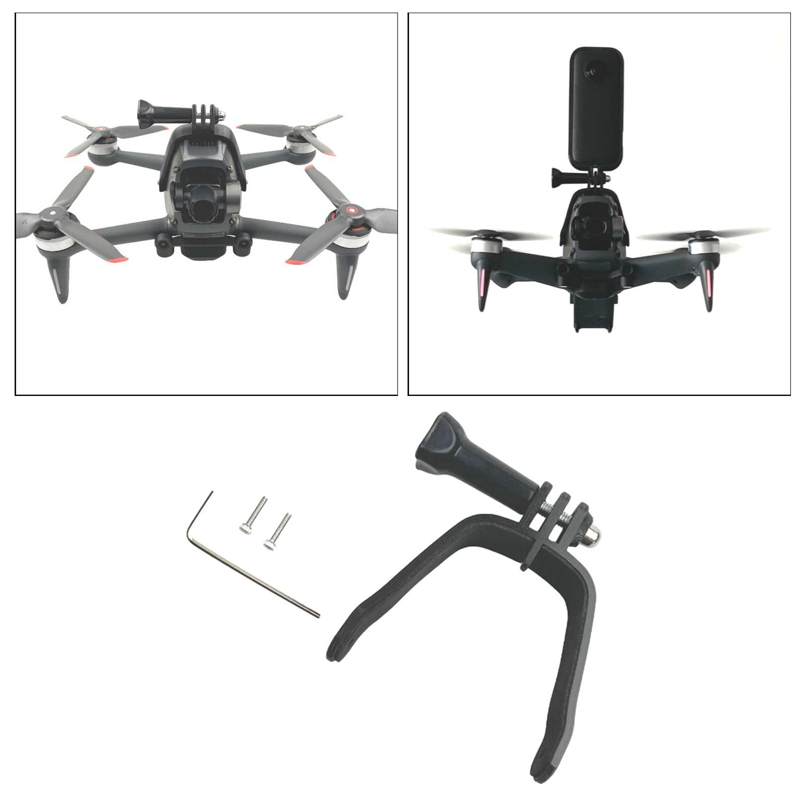 Camera Top Mount Holder Clamp Fix Kit Shock Absorption for DJI  Drone