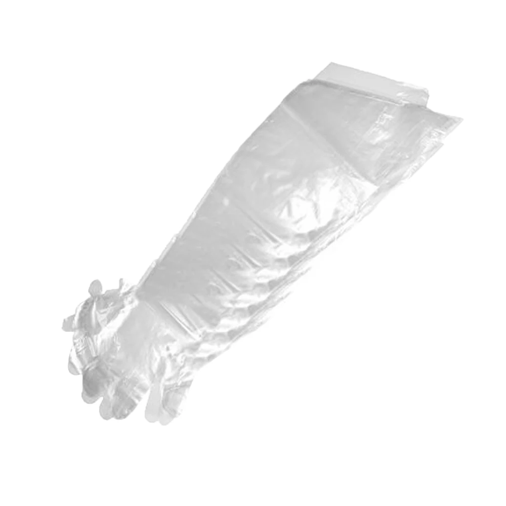 50 pieces Shoulder Length Gloves Disposable Pond/Aquarium Veterinary Gloves
