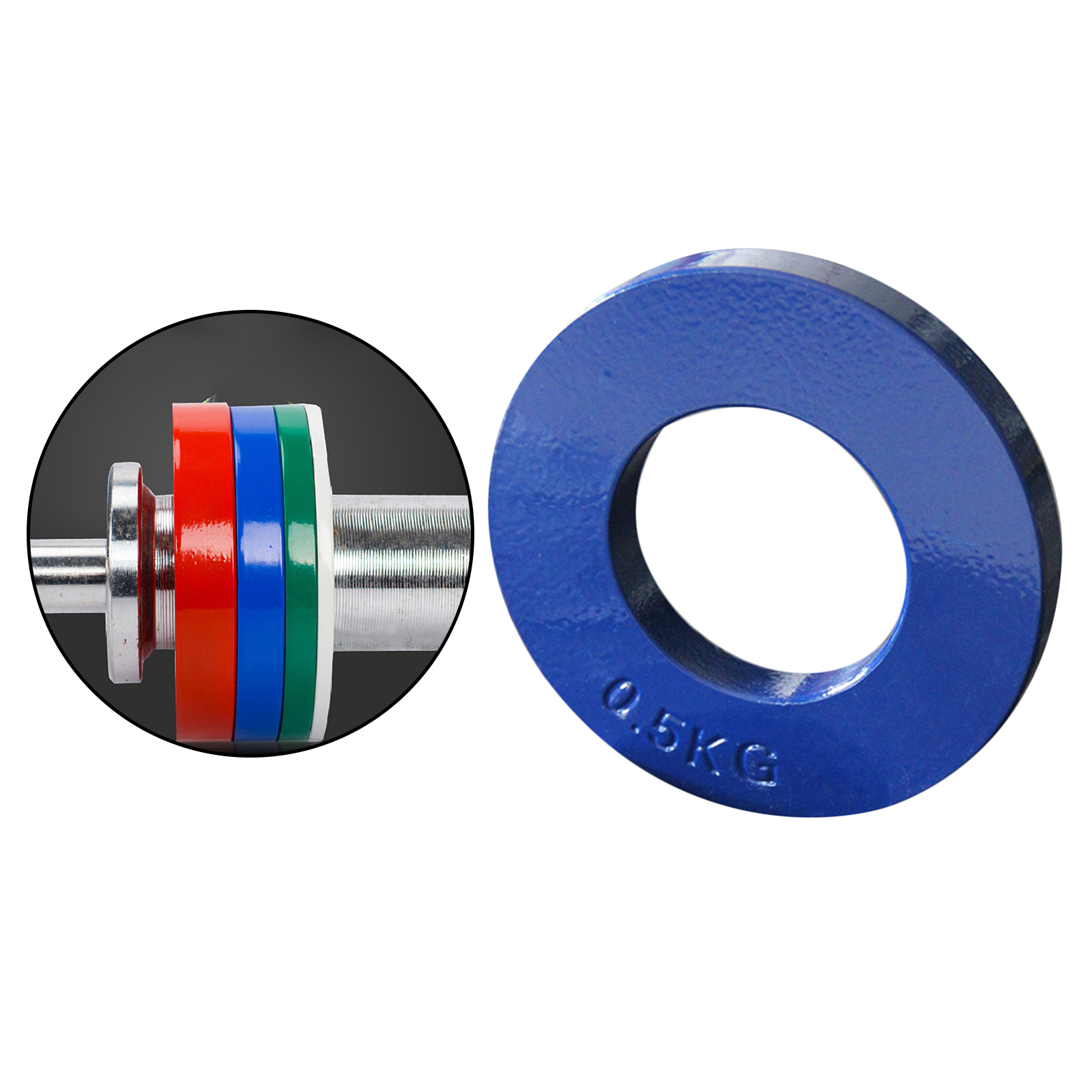 Description Picture 4 of itemFractional  Plates Pieces - 0.55 LB, 1.1 LB, 1.65lbs, 2.2lbs Fractional Weight Plates Barbells Strength Training Plates