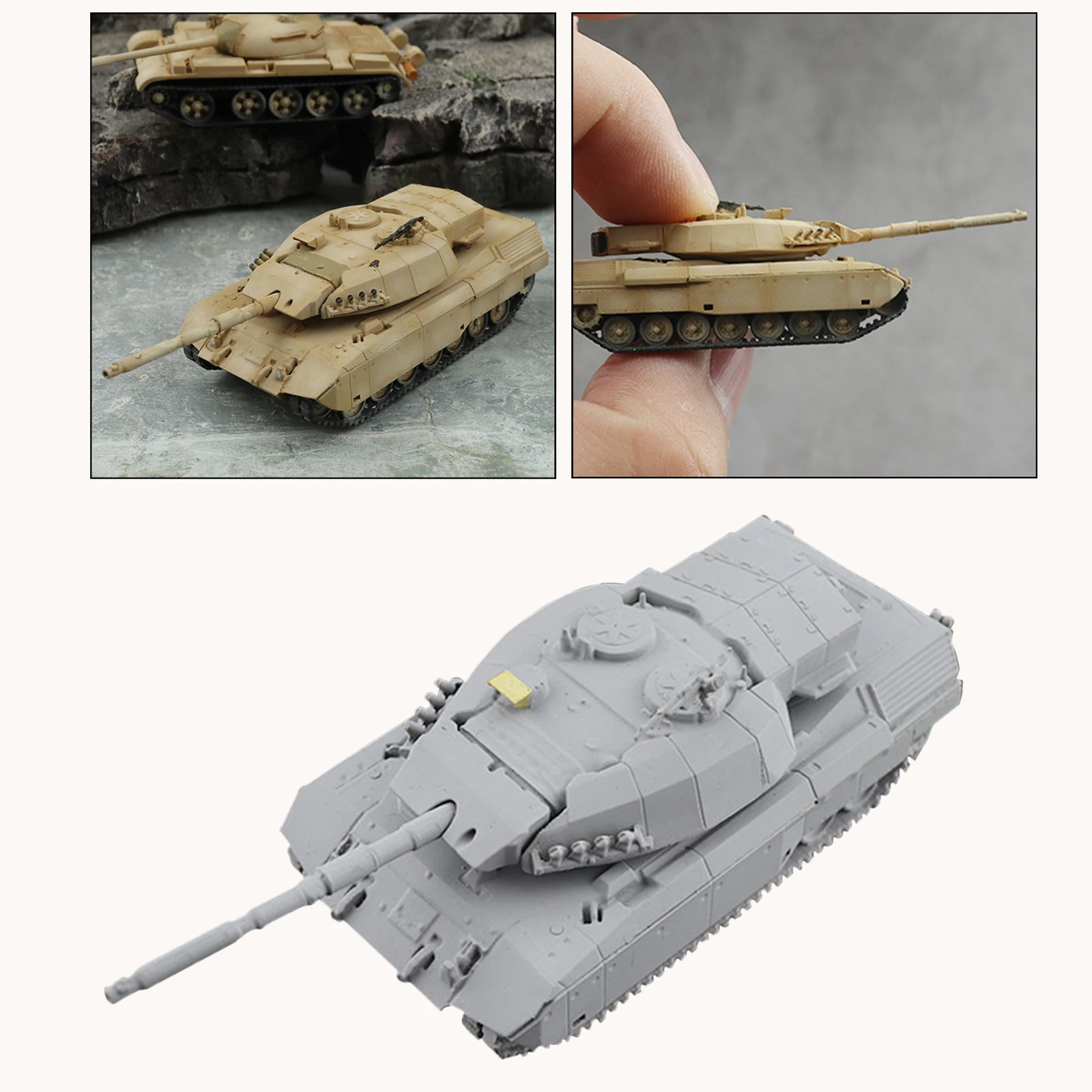 1:144 Scale Resin Union Army 61 Tank Model DIY Soldier Scene Accessories DIY 