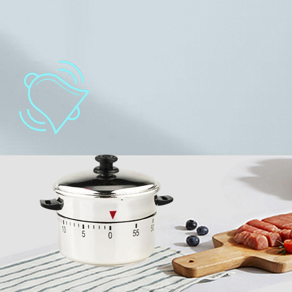 Novelty Mechanical Timer Crisp Sound Kitchen Gadgets Time Manager for Game Playing
