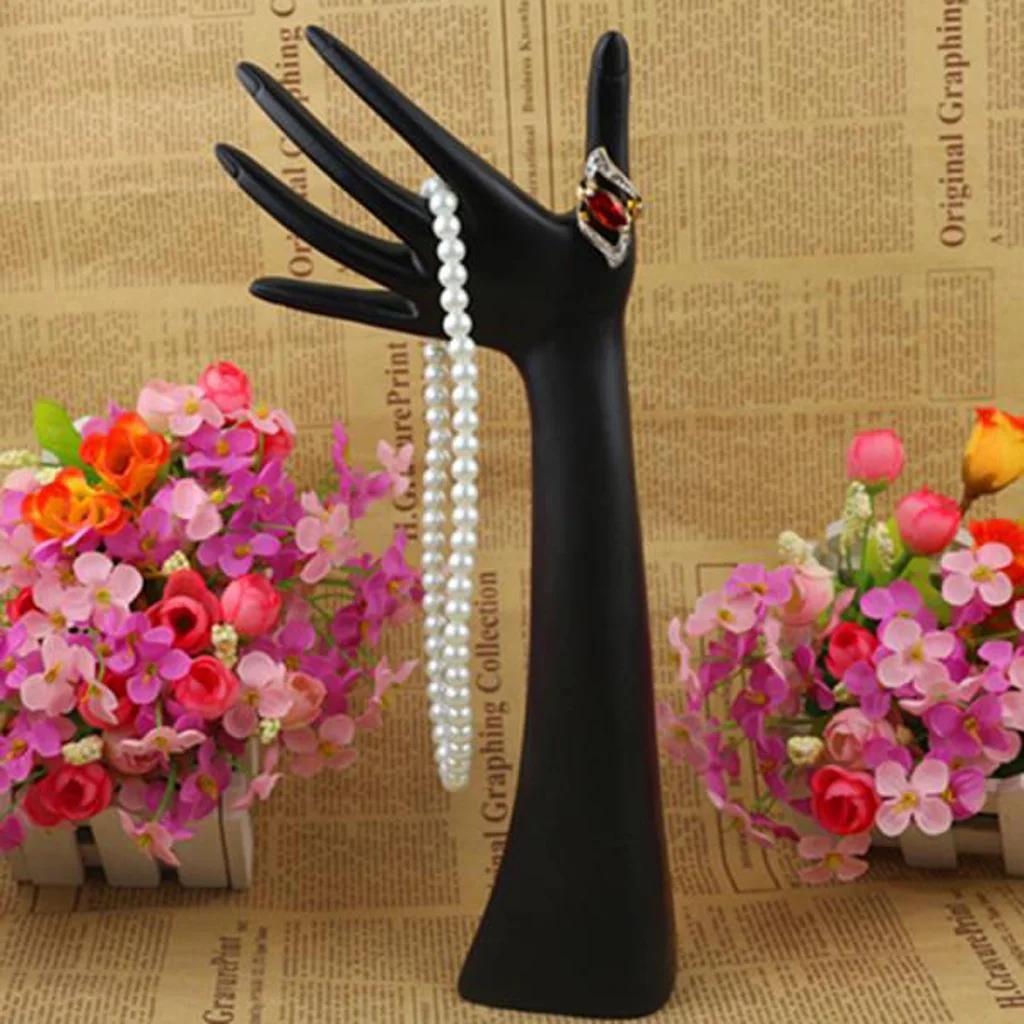 Mannequin Hand Finger Jewelry Chain Ring Bracelet Display Stand Holder Resin Ring Display Stand Rack for Jewelry Organization