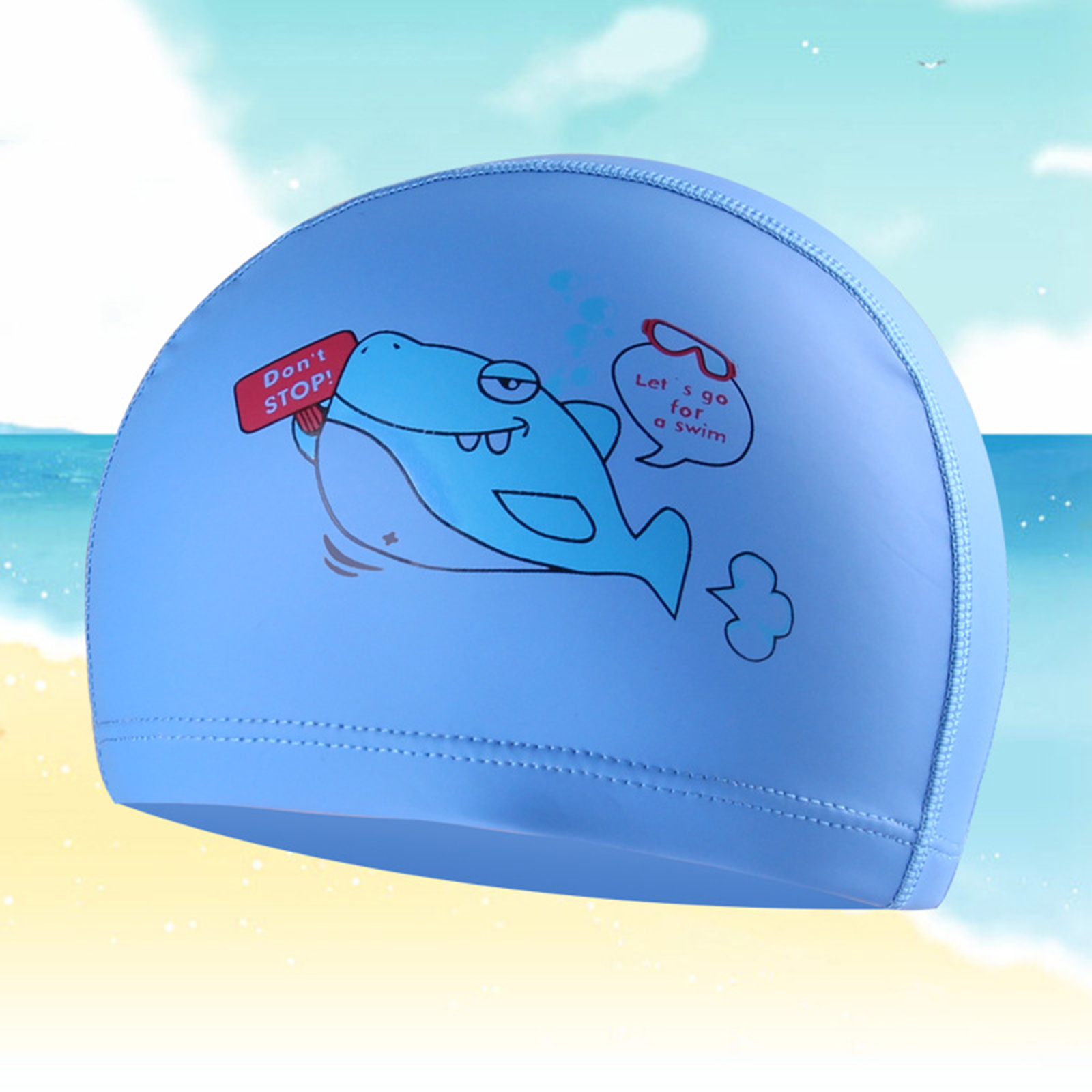 Kids Swim Caps Durable PU Child Swimming Hat 3D Fit Design Age 2-12 Boys Girls Comfortable Fit Children Swimming 