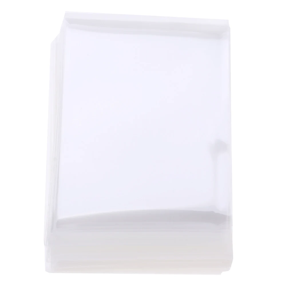 100-Piece Card Sleeves Protector Protective Transparent Sleeves 60x90mm 