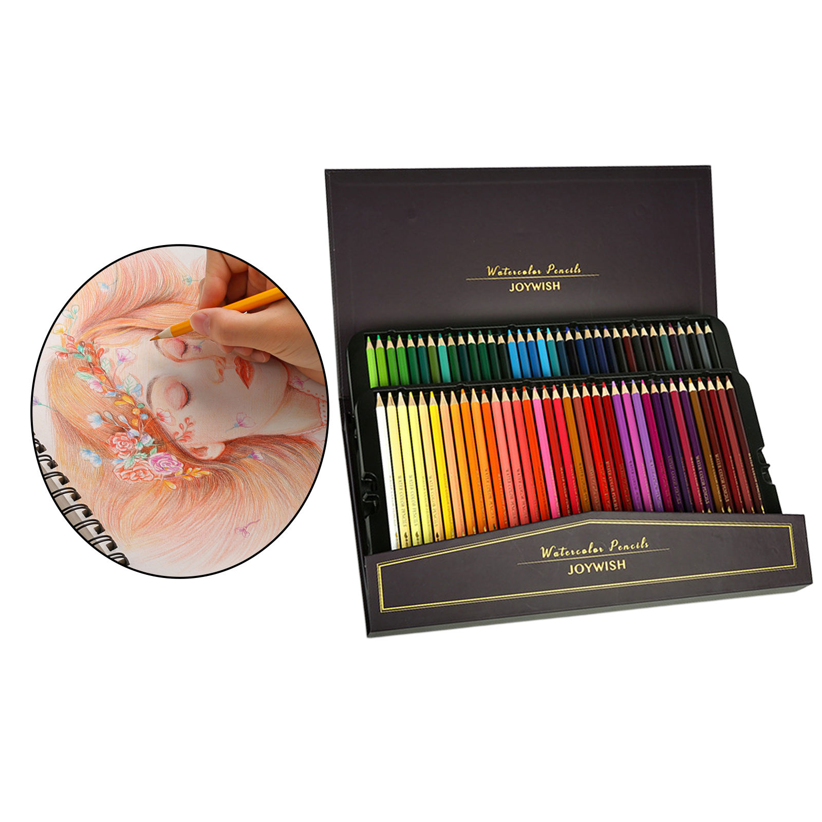 72 Watercolor Pencils Premium Professional Art Drawing Pencils for Artists Coloring Books Coloring Sketching Blending