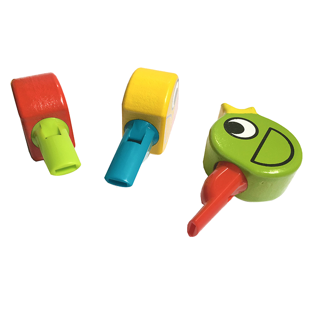 Wooden Animal Bird Whistle Kids Learning Educational Musical Instrument Educational Whistle Toy Random One Chidren's Toy Gift