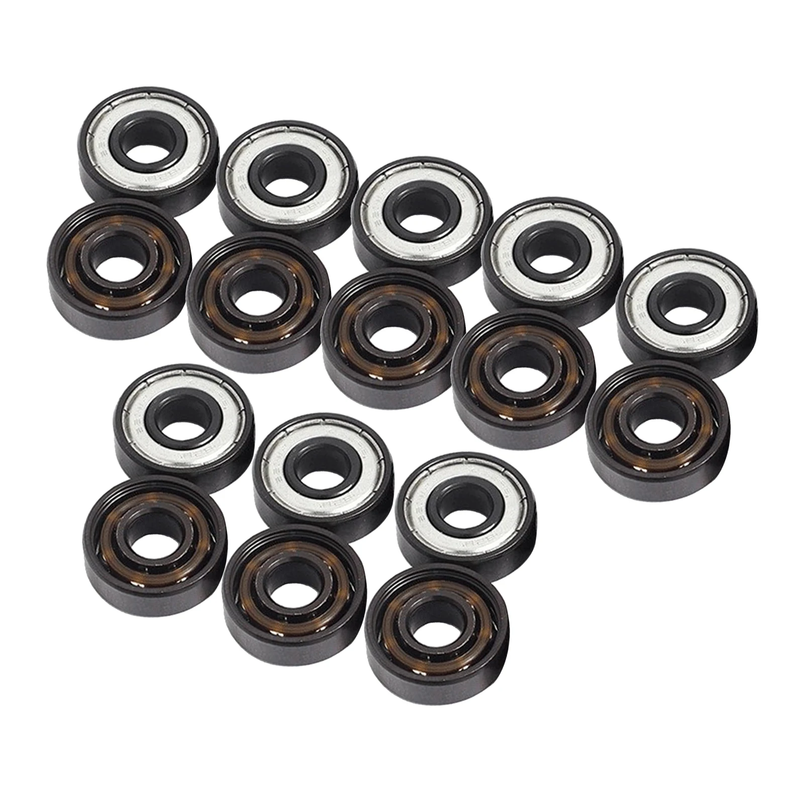 16 Pack Replacement Skateboard Bearings 8mm Scooter Wheels Accessories