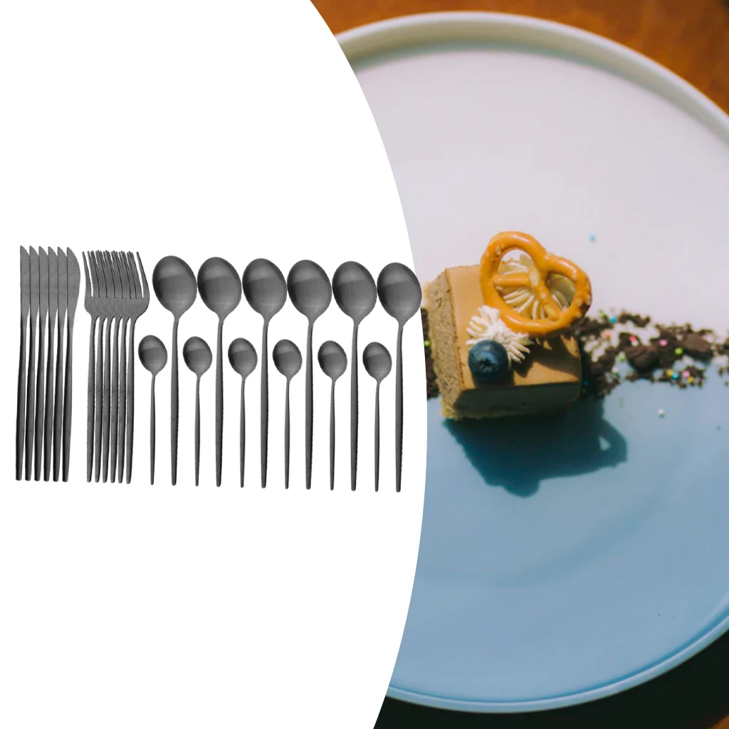 Kitchen Cutlery Set Flatware Eating Tableware Backpacking Dinnerware for Home Restaurant
