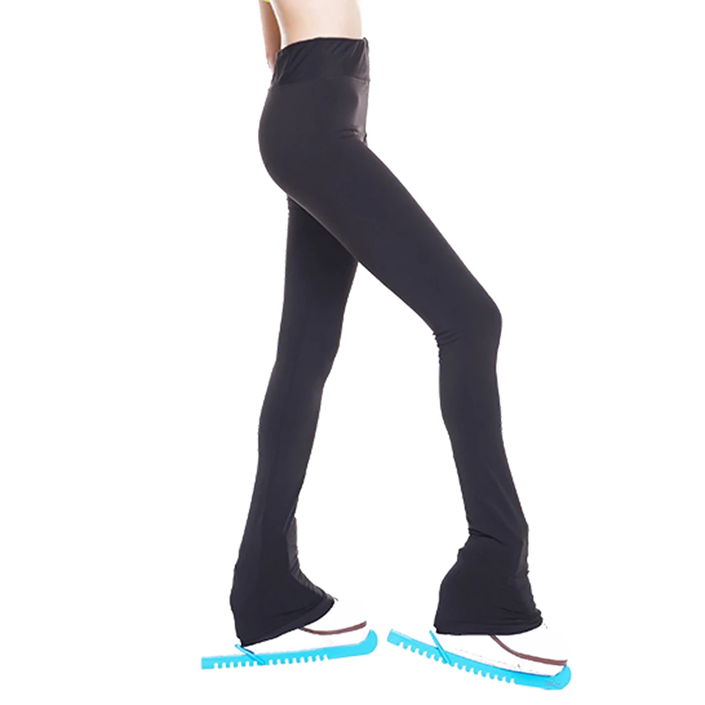 Figure Skating Spiral Sparkling Cystrals Pants Ice Skate Training Tights