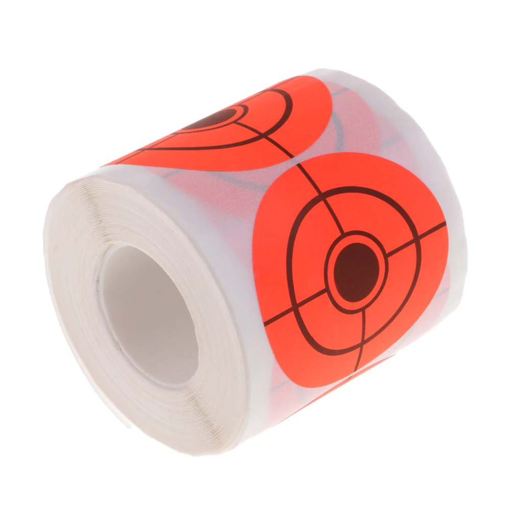 250pcs/roll Self Adhesive Shooting Practice Target Paper Stickers Diameter 5cm