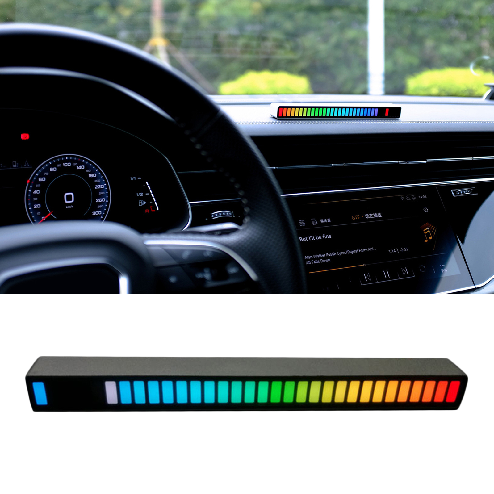 Creative Sound Control Voice-Activated Rhythm Music Strip Light 18 Colors Party Bedroom RGB Colorful LED Lights Decoration