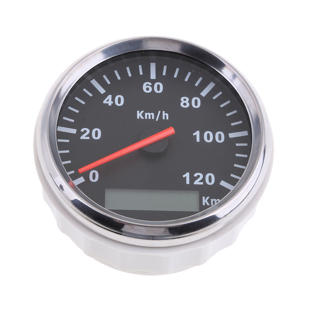 85mm 0-120km / H IP67 GPS Speedometer Gauge Accessory for Boat Marine Truck Automobile