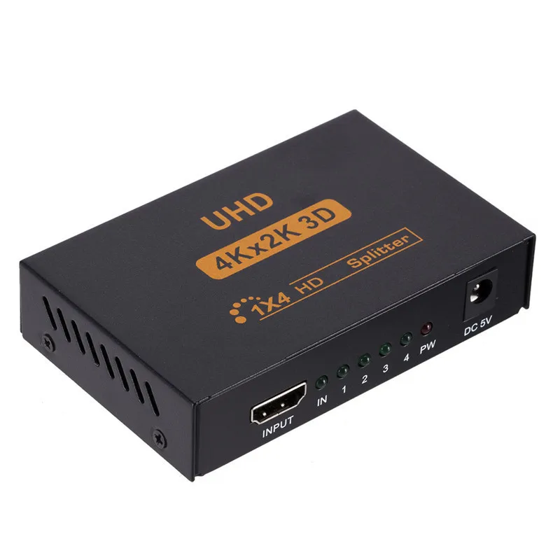 4K HD Splitter - High-definition Video Same Screen Output for Computers - HW-4K104 Description Image.This Product Can Be Found With The Tag Names Cheap Computer Cables Connectors, Computer Cables Connectors, Computer Office, High Quality Computer Office