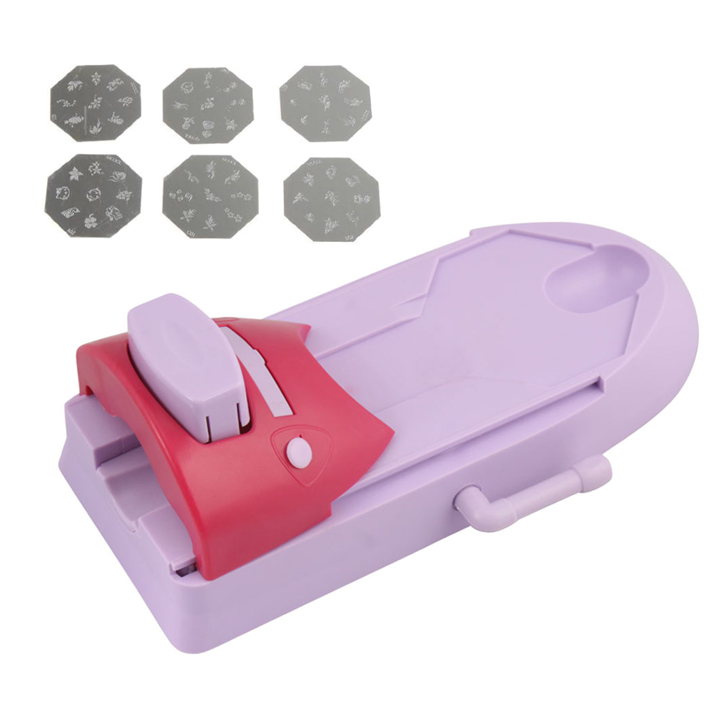 Conjunto de Impressora de Arte do Prego Faça Você Mesmo Padrão Máquina Impressão Stamper Manicure Ferramentas Thrk889 7 Conjunto de impressora de arte do prego