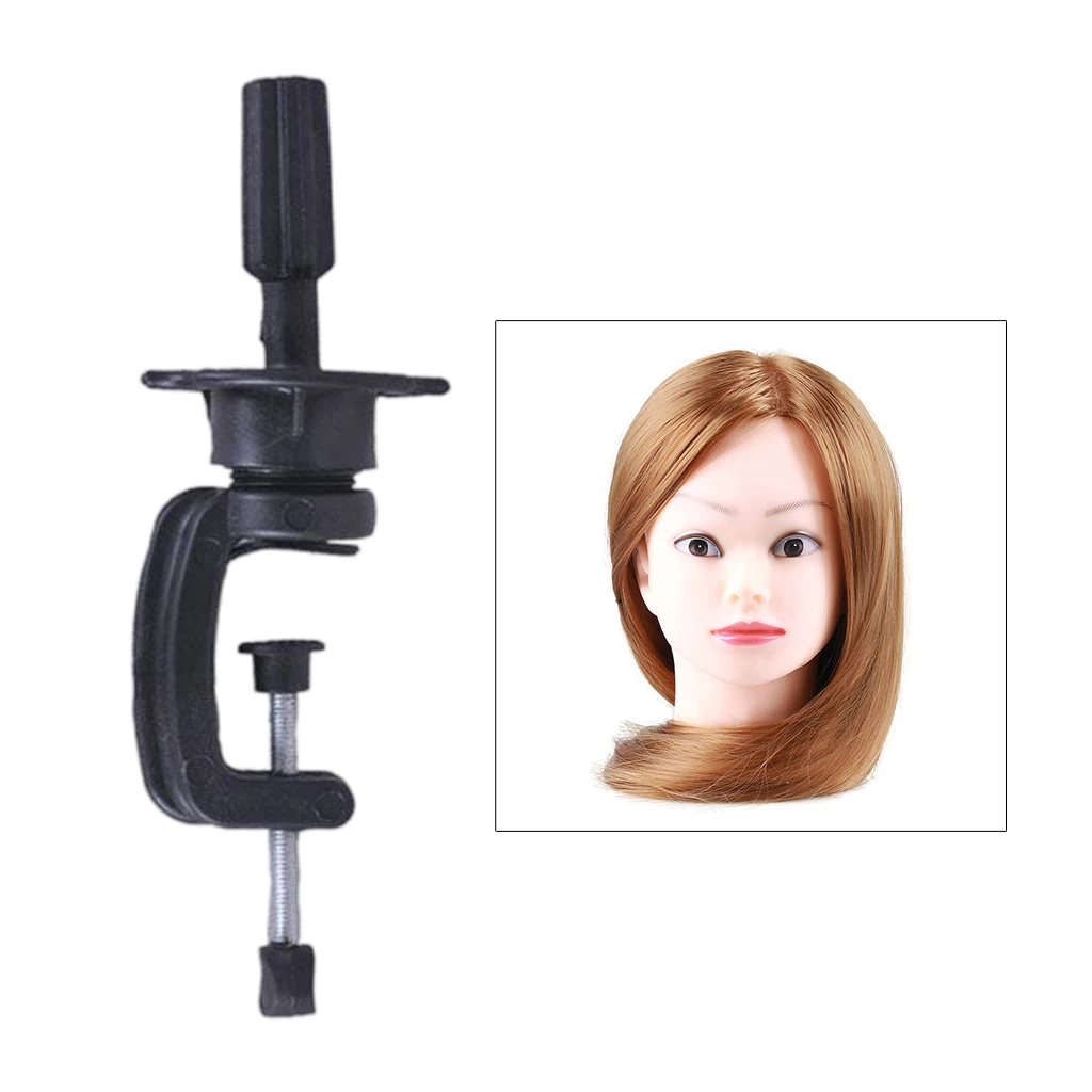 Cosmetology Mannequin Head Wigs Stand Holder Desk Clamp Adjustable Hair Tool 