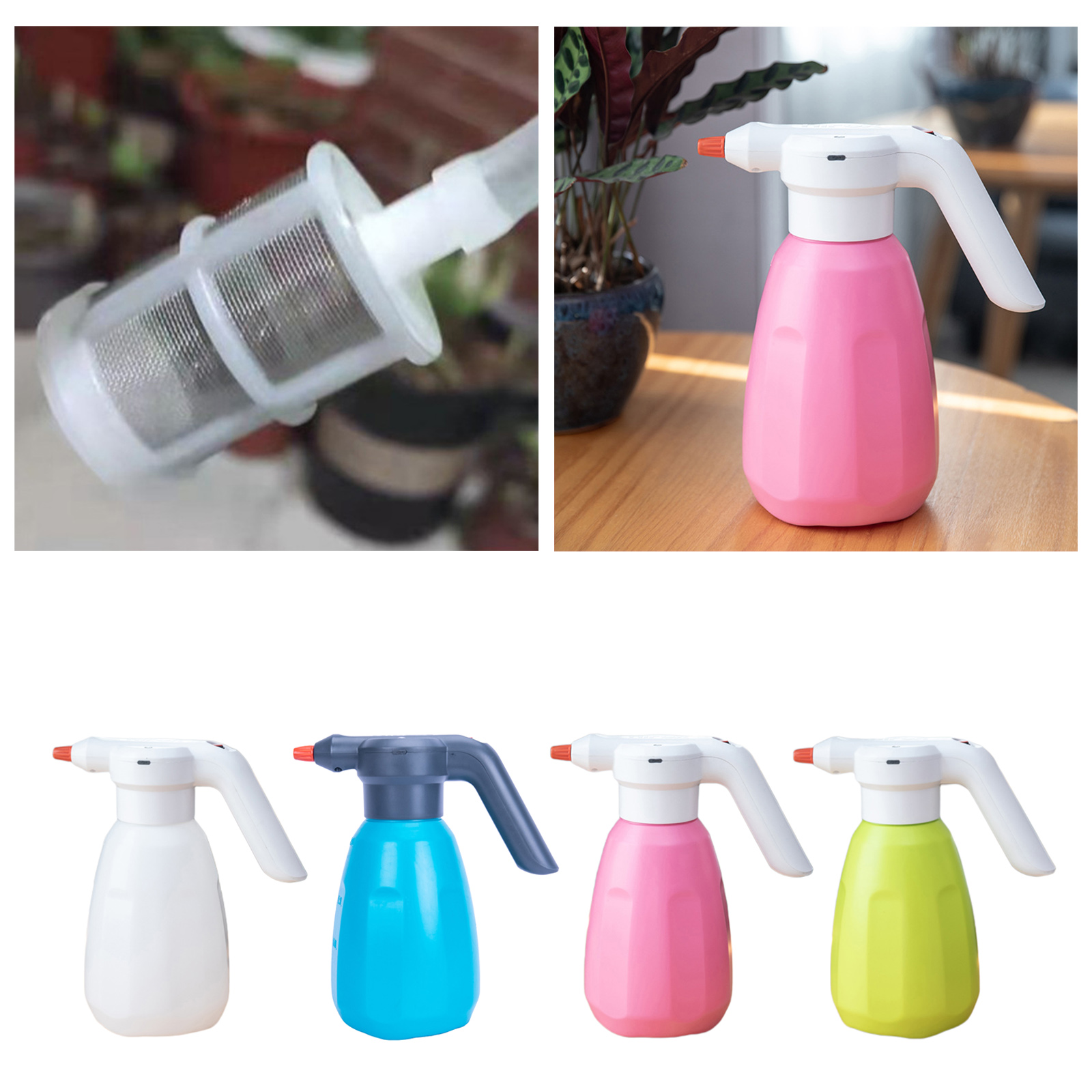 2L Electric Water Sprayer Automatic Nozzle Mist Car Wash Kitchen Yard Plant Water Sprayer Lawn Plant Water Mister Sprayer