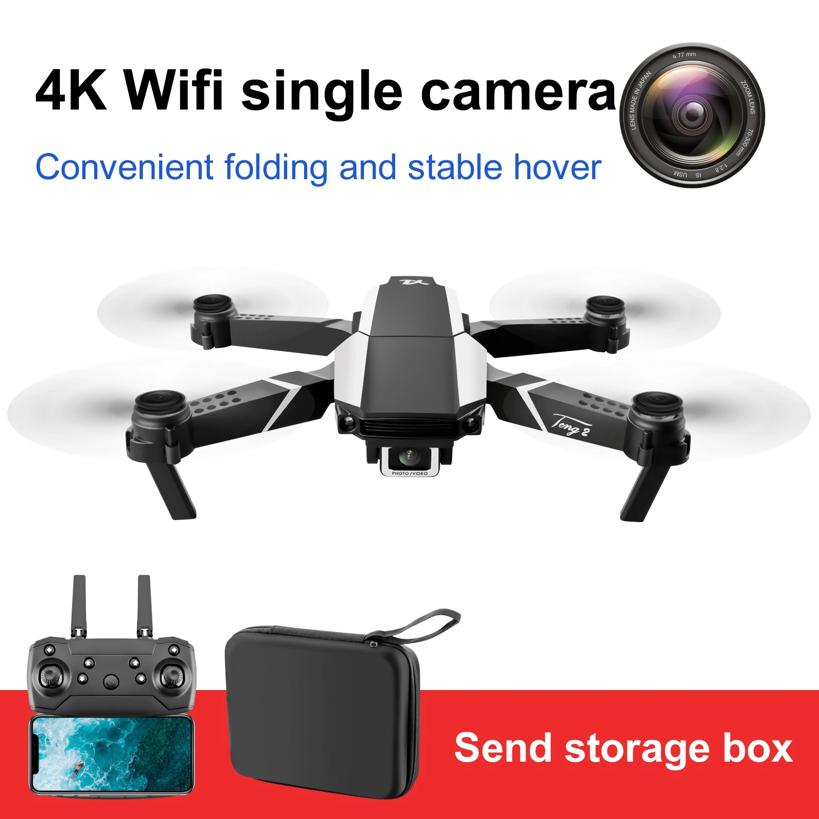 FPV Wifi HD Camera RC Selfie Drone Foldable Quadcopter Hobby Quadcopters Multirotors Drone X Pro Racing GPS Mini RC Drone