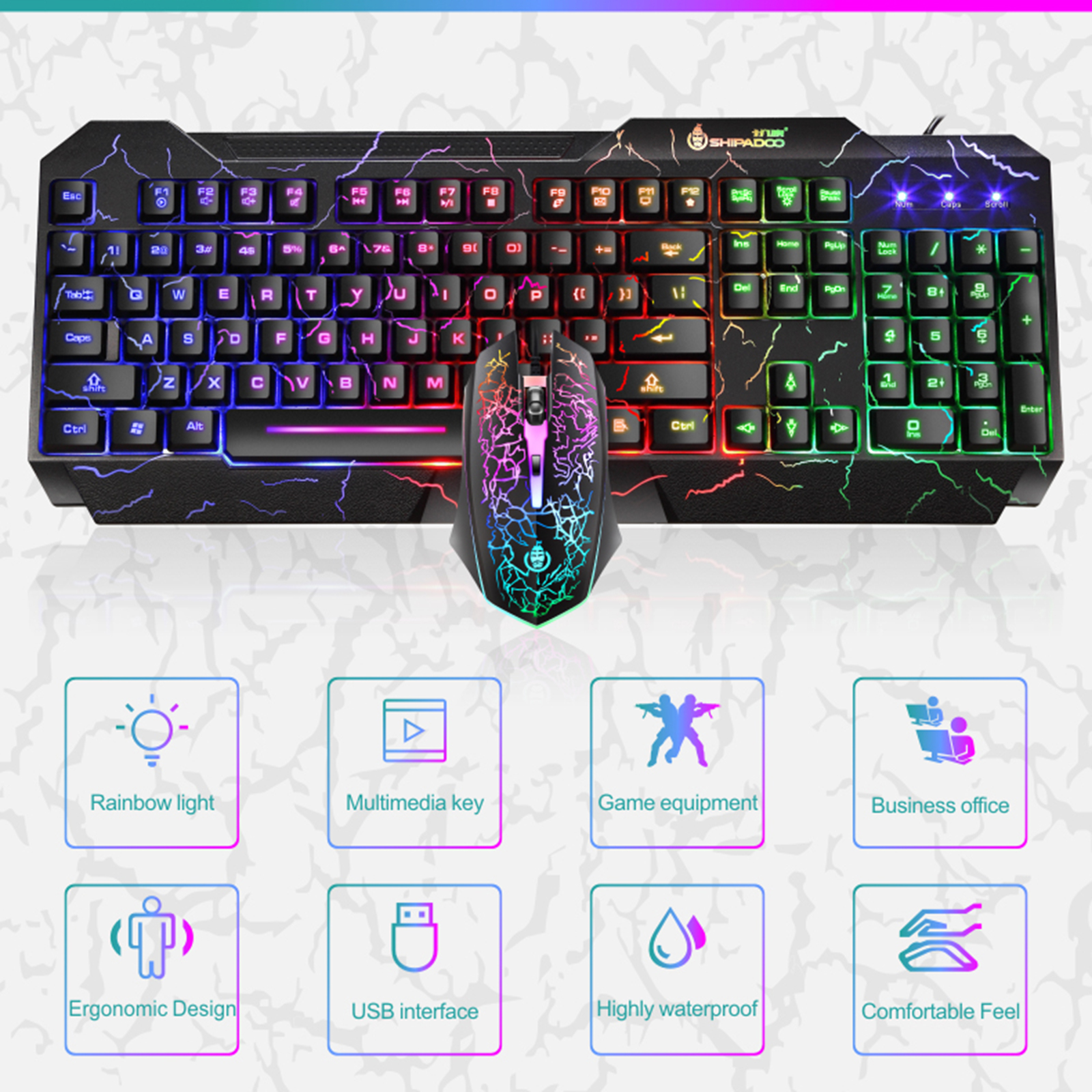 light up gaming keyboard and mouse