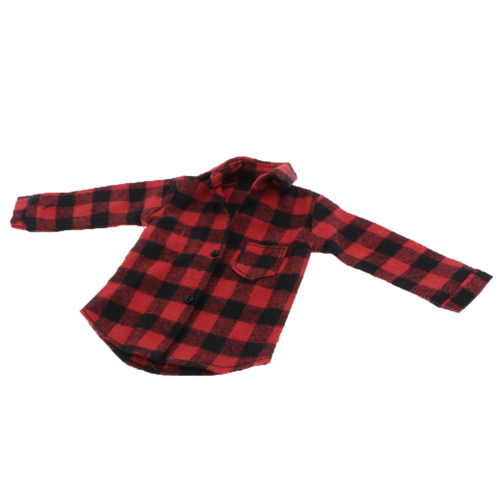 1/6 Scale Male Soldier Red Check Coat for 12 Inch //Enterbay/TC/Dragon