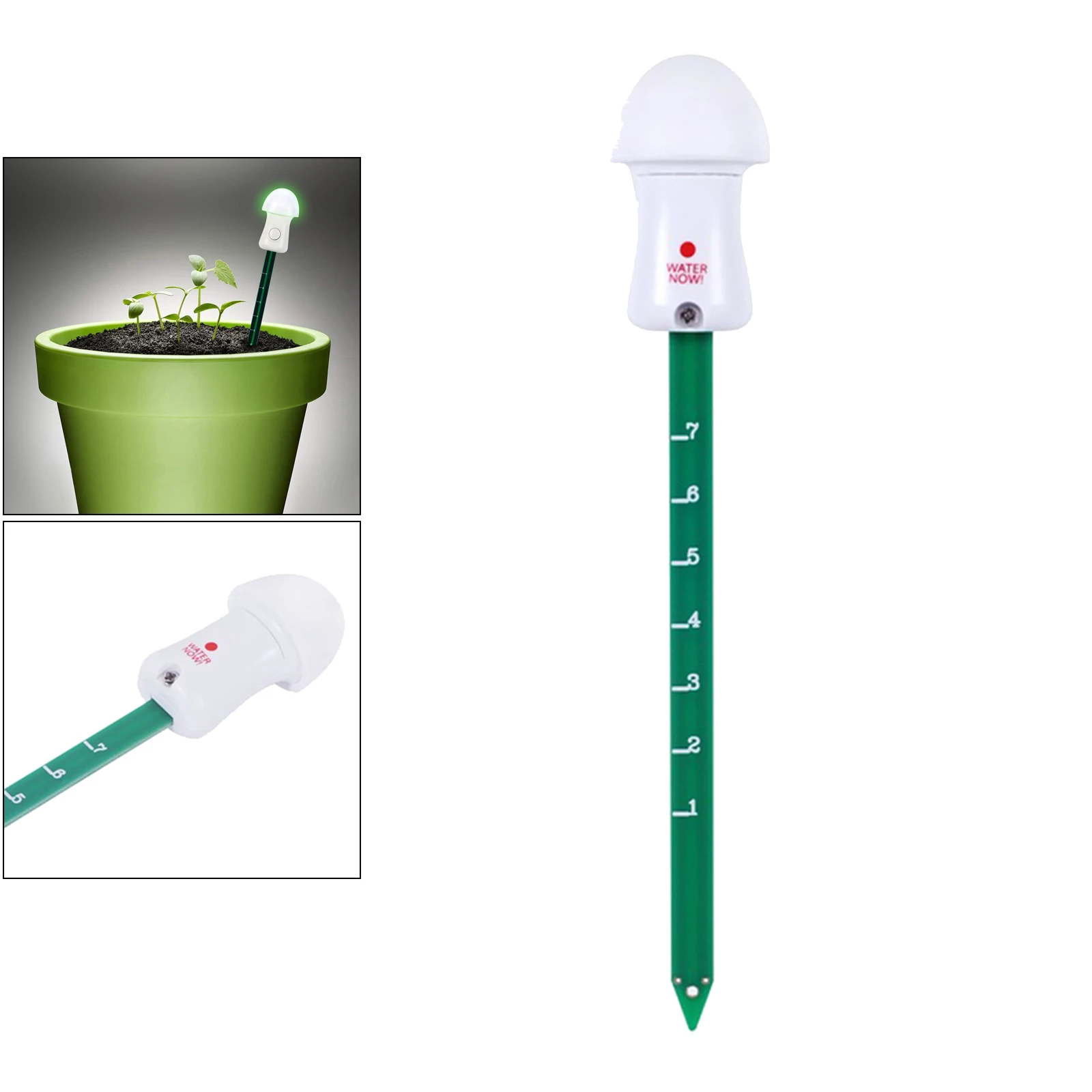 Digital Soil Moisture Meter Plant Moisture Meter for Flower Garden Lawn Plants Gross Sensor Battery Include