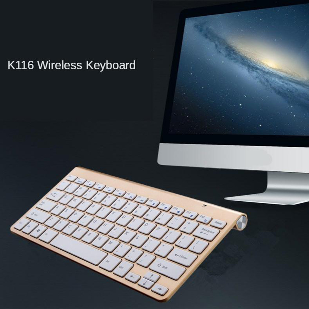 Quiet Wireless Keyboard & 1200DPI Mouse Combo for Windows PC Mac Computer