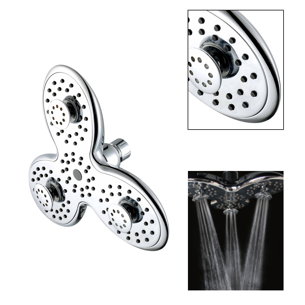 Modern ABS Petal Rainfall Shower Head With High Pressure And Easy Toolless