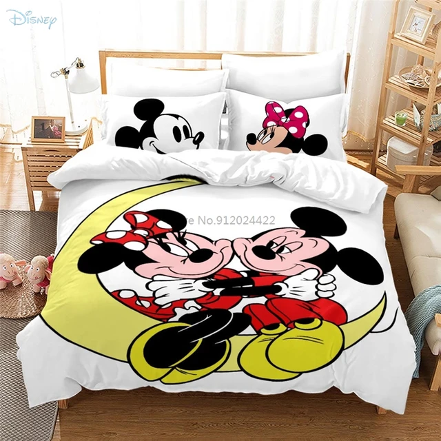 Disney Mickey Minnie Mouse Bedding Set Girls Boys Decorate Room Twin Full  Queen King Quilt Duvet Cover Kids Adult Couple Gifts - Blanket & Swaddling  - AliExpress