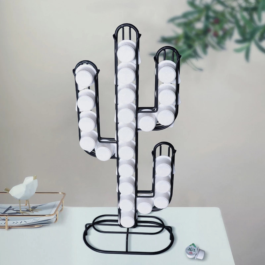 Coffee Pod Holder For Dolce Gusto Capsule Display Capsule Rack Stainless Steel Tower Stand Storage Shelves