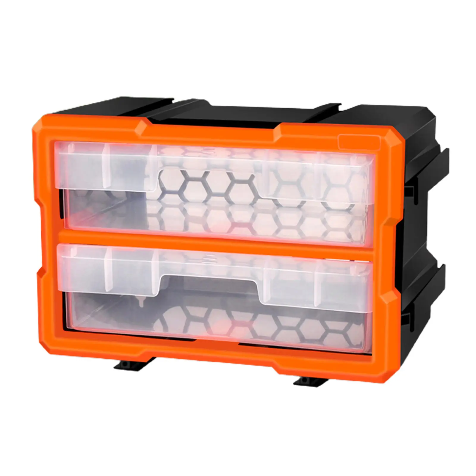 Hardware Box Storage Box Durable Plastic in a Slim Design with Compartments Excellent for Screws Nuts and Bolts