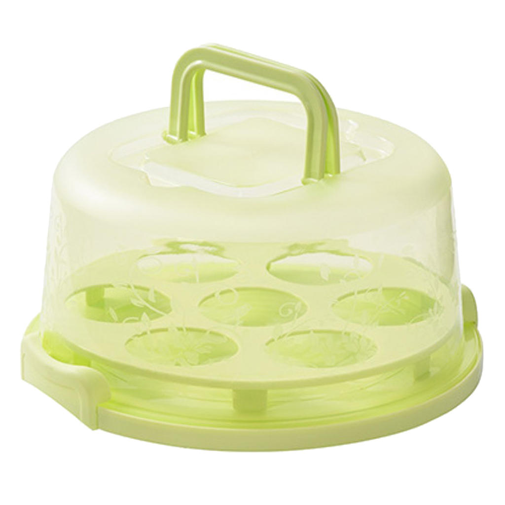 Cake Dessert Cupcake Muffin Carrier Container Translucent Dome Portable