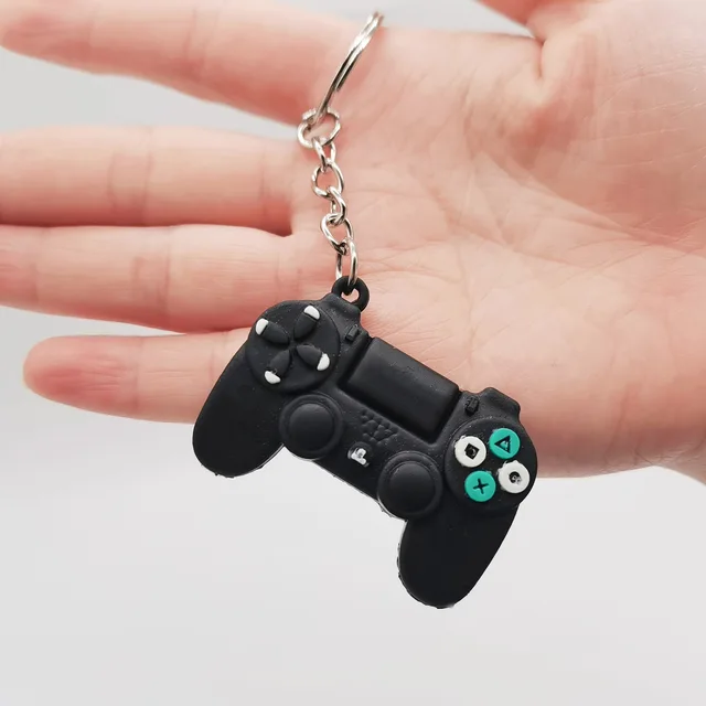 Black Playstation Zilli Console Joystick Keychain Bag Accessory 