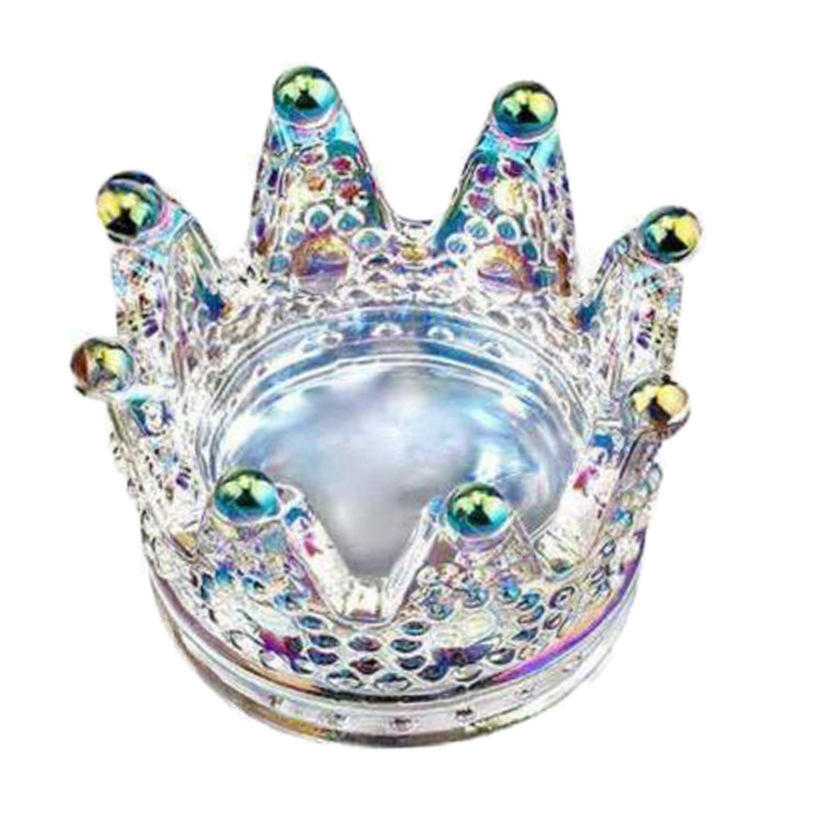 2-in-1 Nail Pen Holder and Mini Crown Nail Art Liquid Powder Dappen Dish for